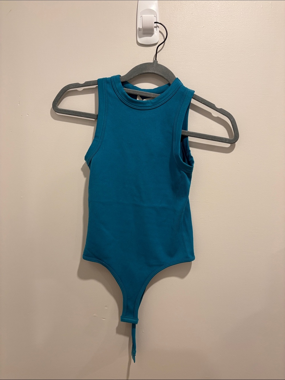 Teal Sleeveless Ribbed Bodysuit - Women
